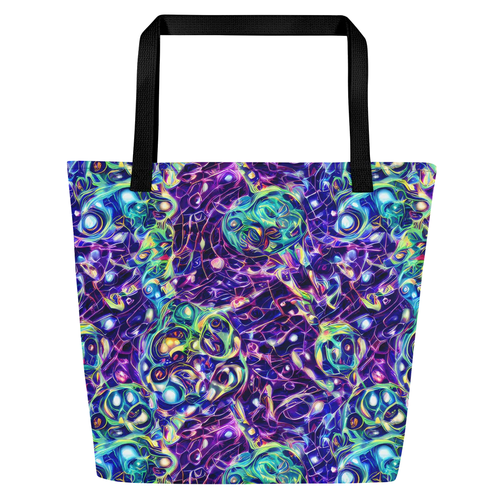 Ultraviolet Rapture on Large Tote Bag W/ Pocket — Front