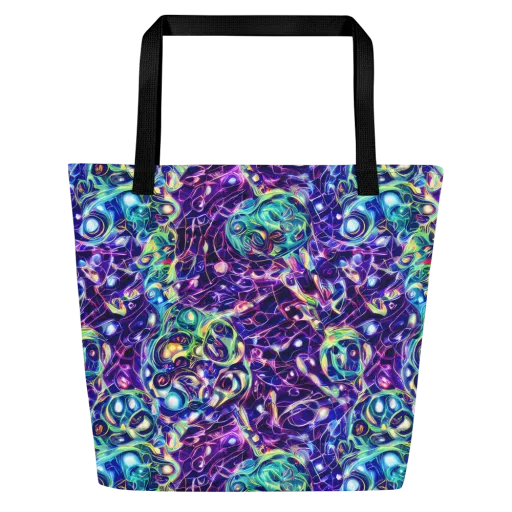 Ultraviolet Rapture on a Large Tote Bag W/ Pocket