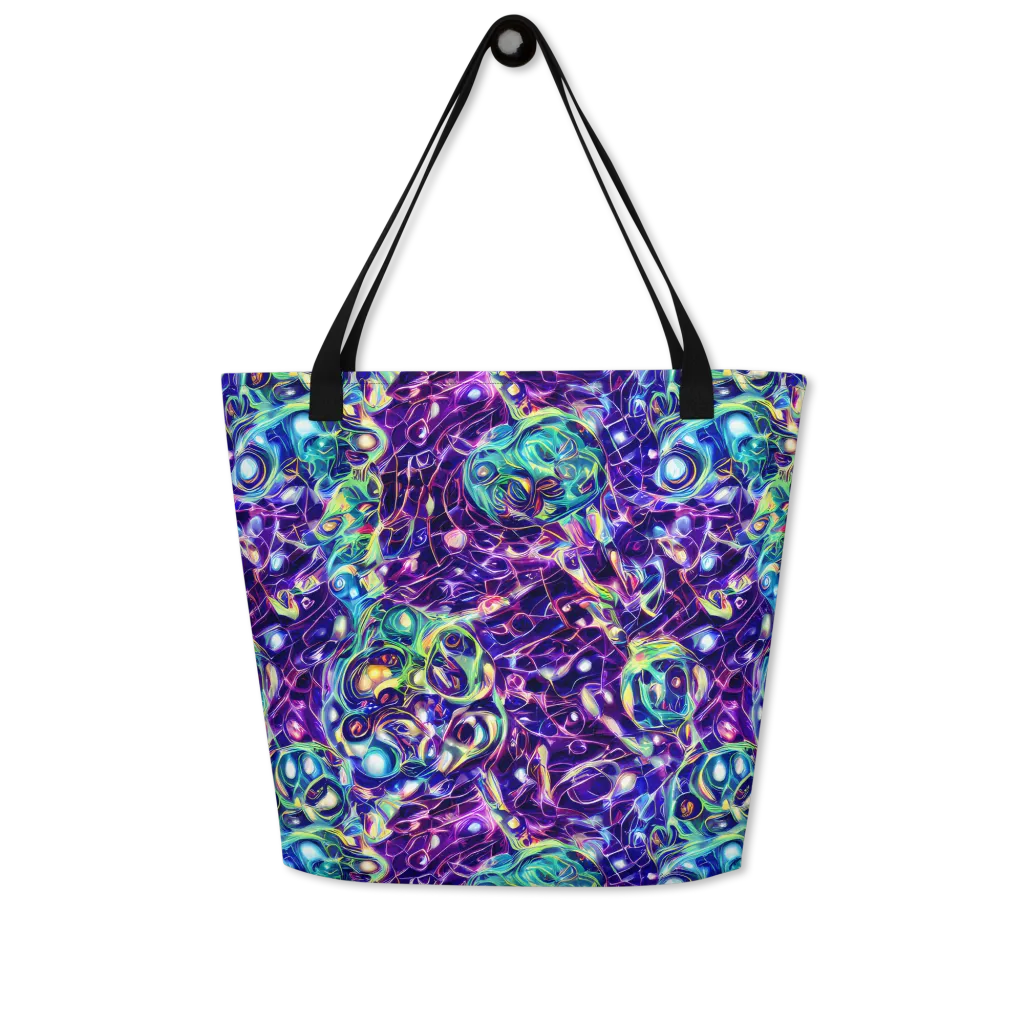 Ultraviolet Rapture on Large Tote Bag W/ Pocket — Front