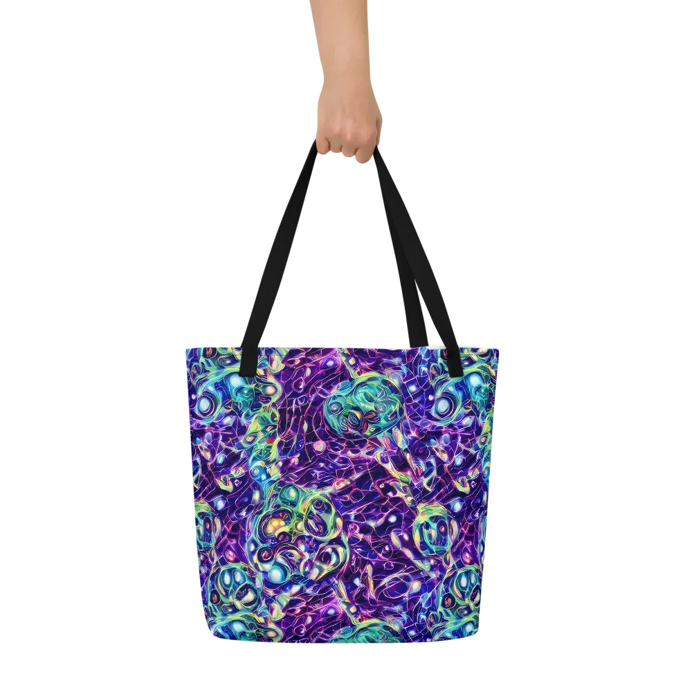 Ultraviolet Rapture on Large Tote Bag W/ Pocket — Front