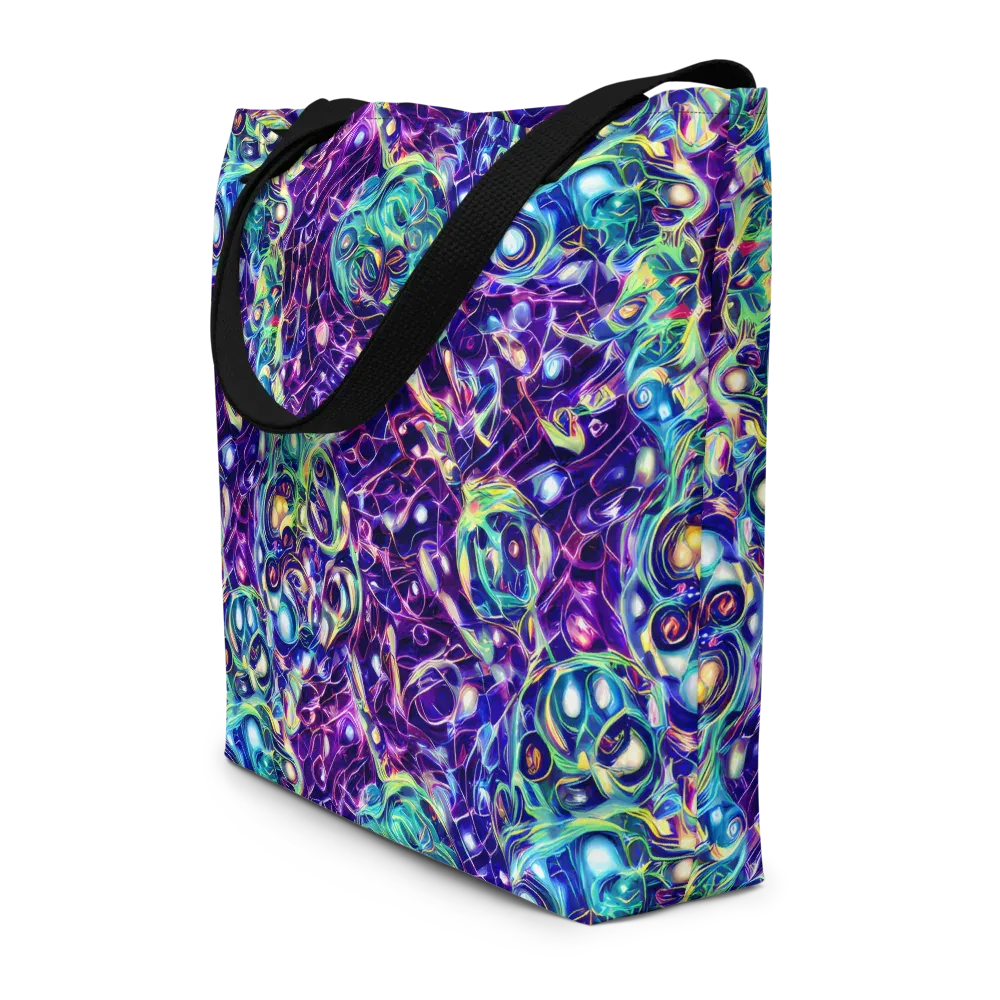 Ultraviolet Rapture on Large Tote Bag W/ Pocket — Front