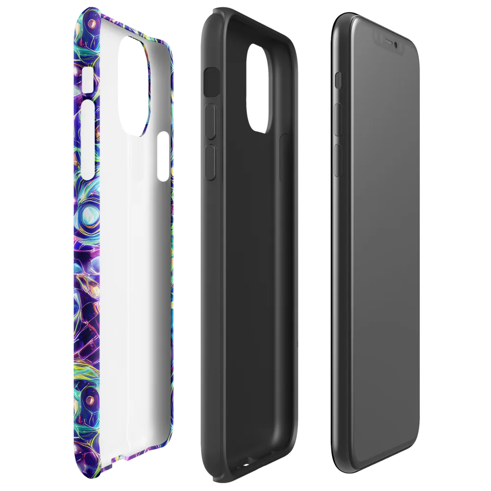 Ultraviolet Rapture on Tough Case for iPhone® — Right