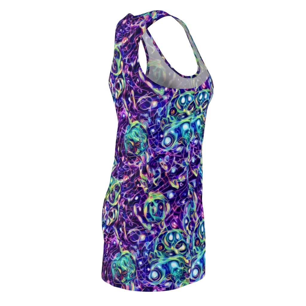 Ultraviolet Rapture on Racerback Dress — Back Side