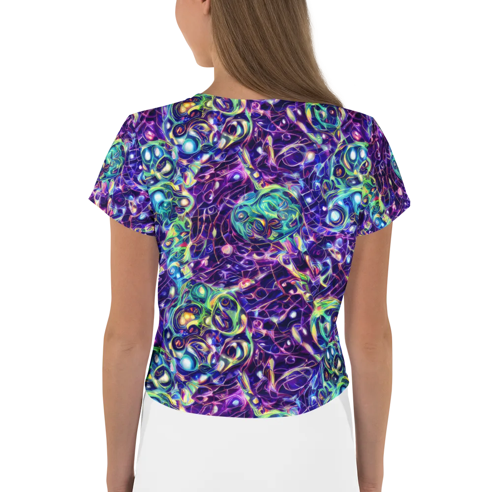 Ultraviolet Rapture on Crop Tee — Back