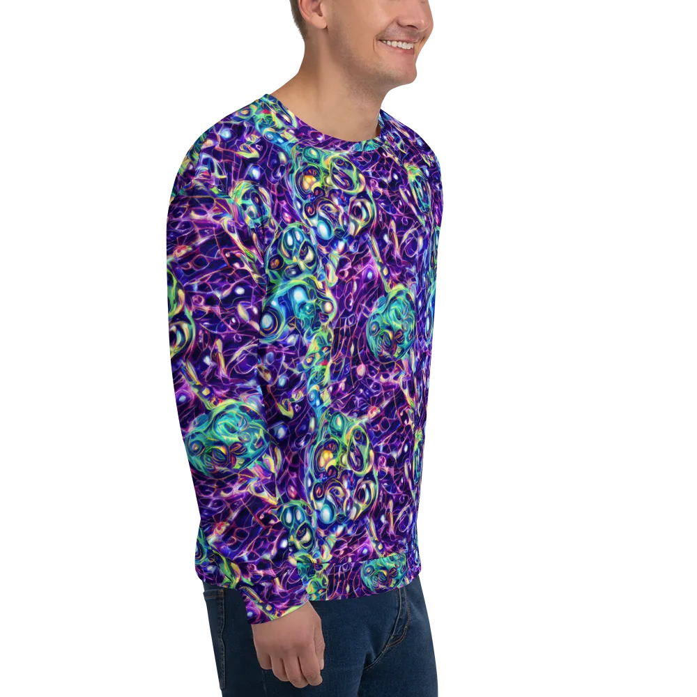 Ultraviolet Rapture on Sweatshirt — Right Front
