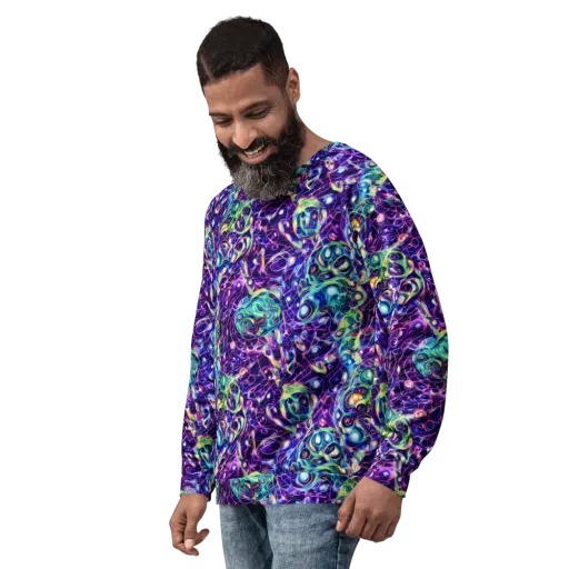 Ultraviolet Rapture on a Sweatshirt