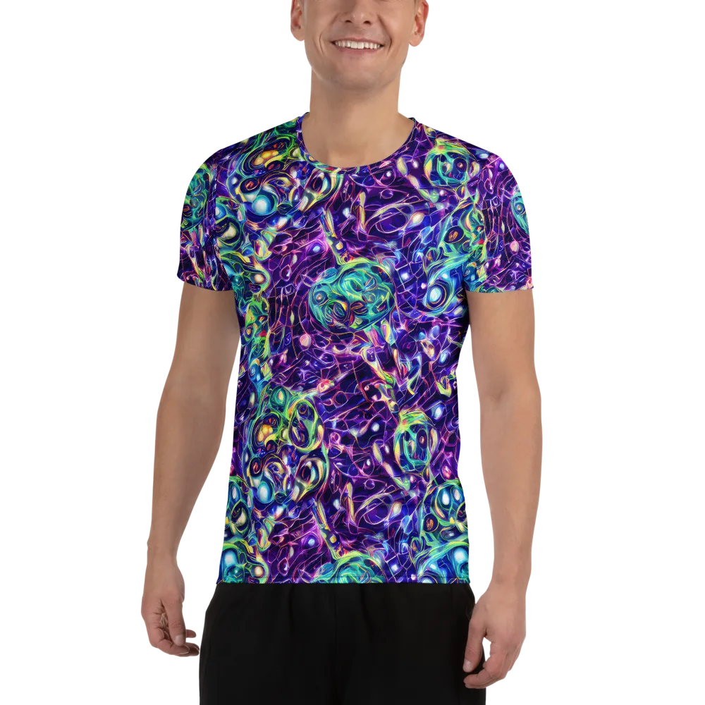 Ultraviolet Rapture on Men's Athletic T-Shirt — Front