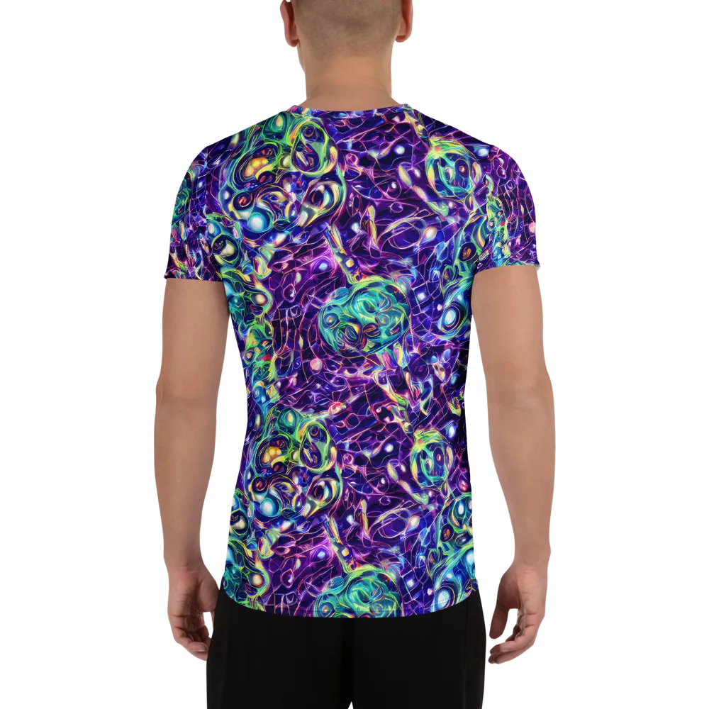 Ultraviolet Rapture on Men's Athletic T-Shirt — Back