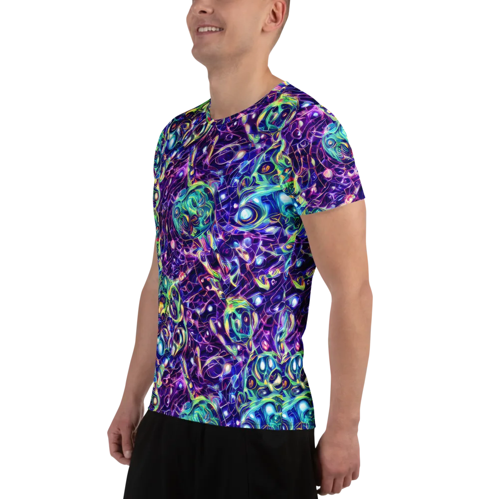 Ultraviolet Rapture on Men's Athletic T-Shirt — Left