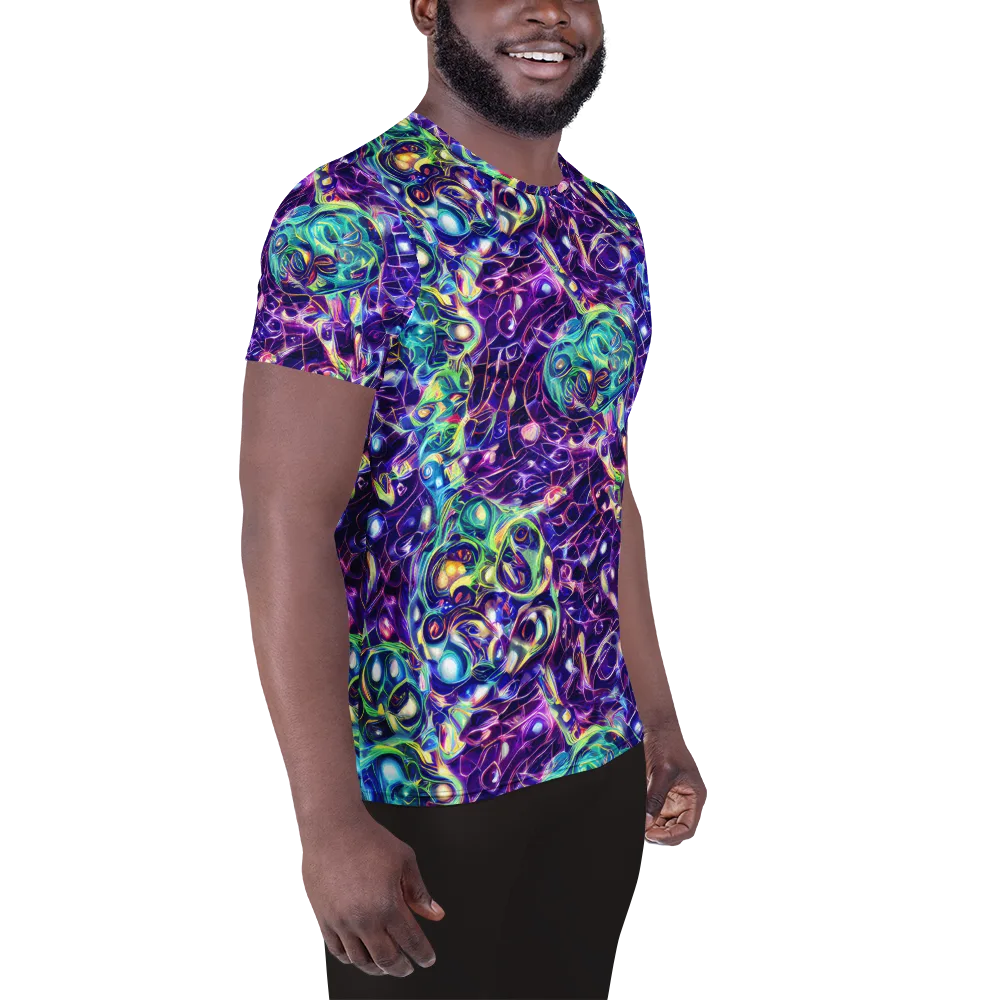 Ultraviolet Rapture on Men's Athletic T-Shirt — Right