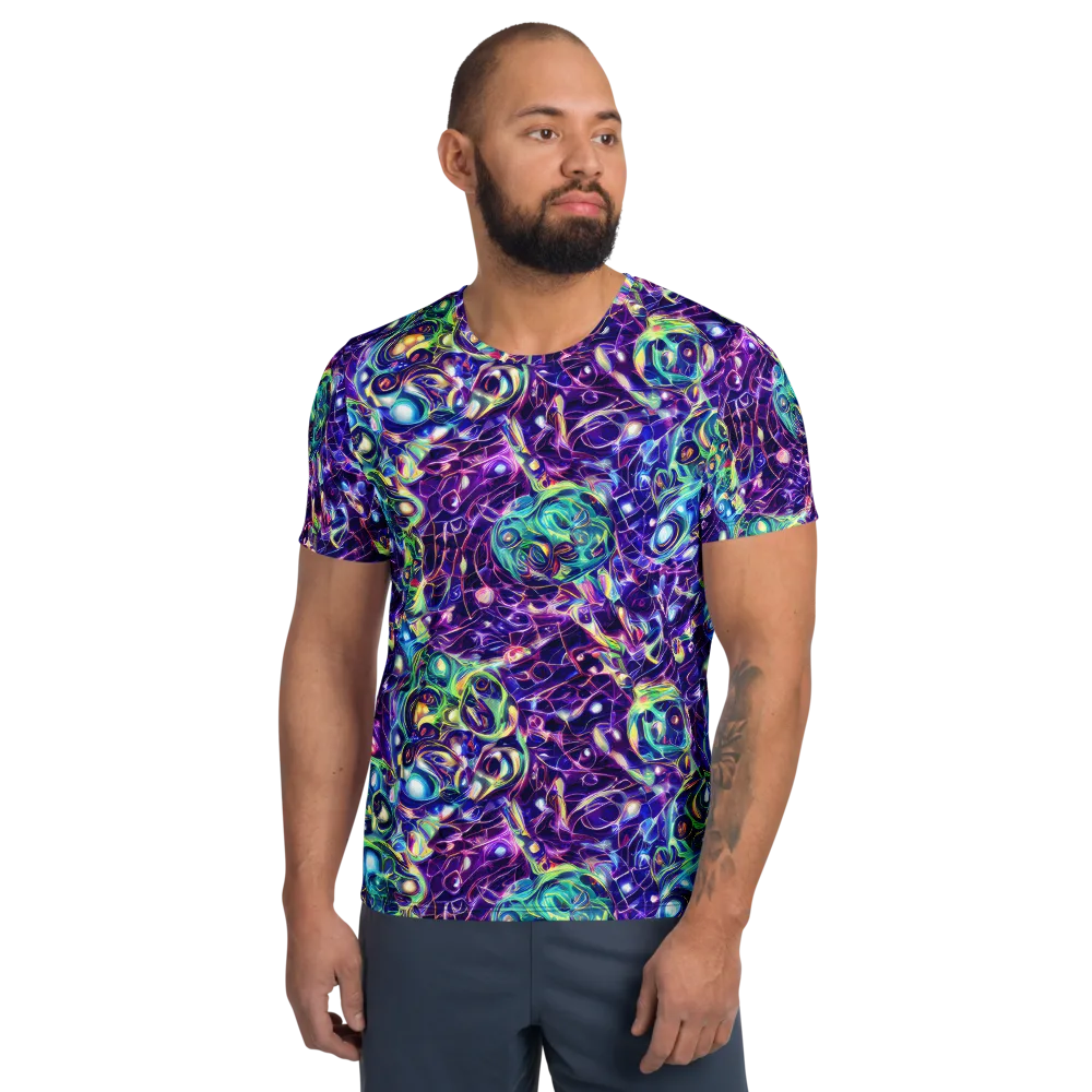 Ultraviolet Rapture on Men's Athletic T-Shirt — Front