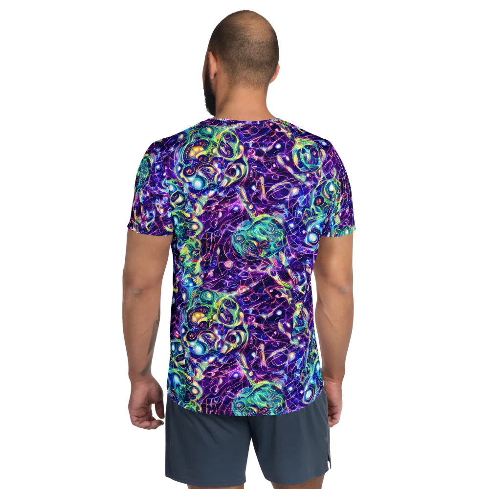 Ultraviolet Rapture on Men's Athletic T-Shirt — Back