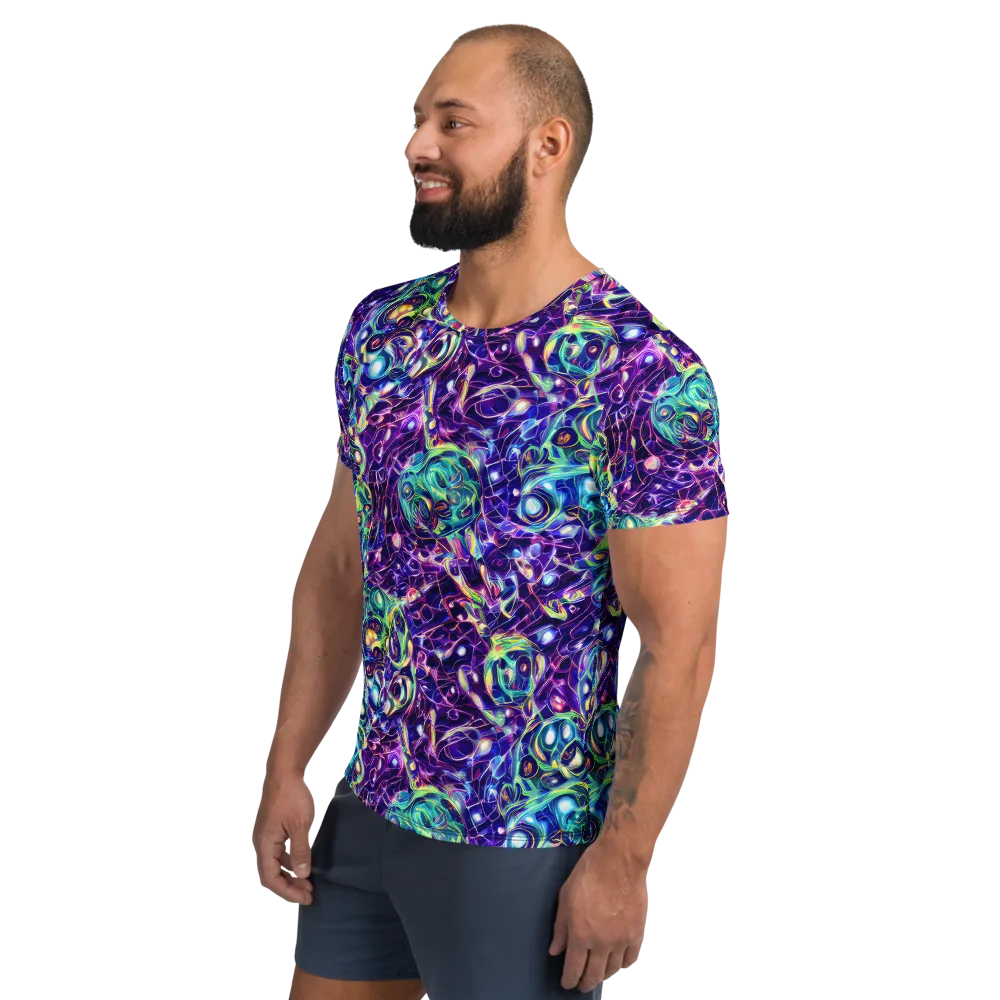 Ultraviolet Rapture on Men's Athletic T-Shirt — Left