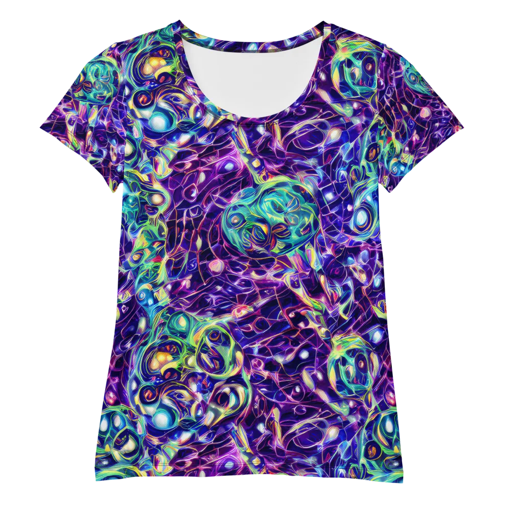 Ultraviolet Rapture on Women's Athletic T-Shirt — Front