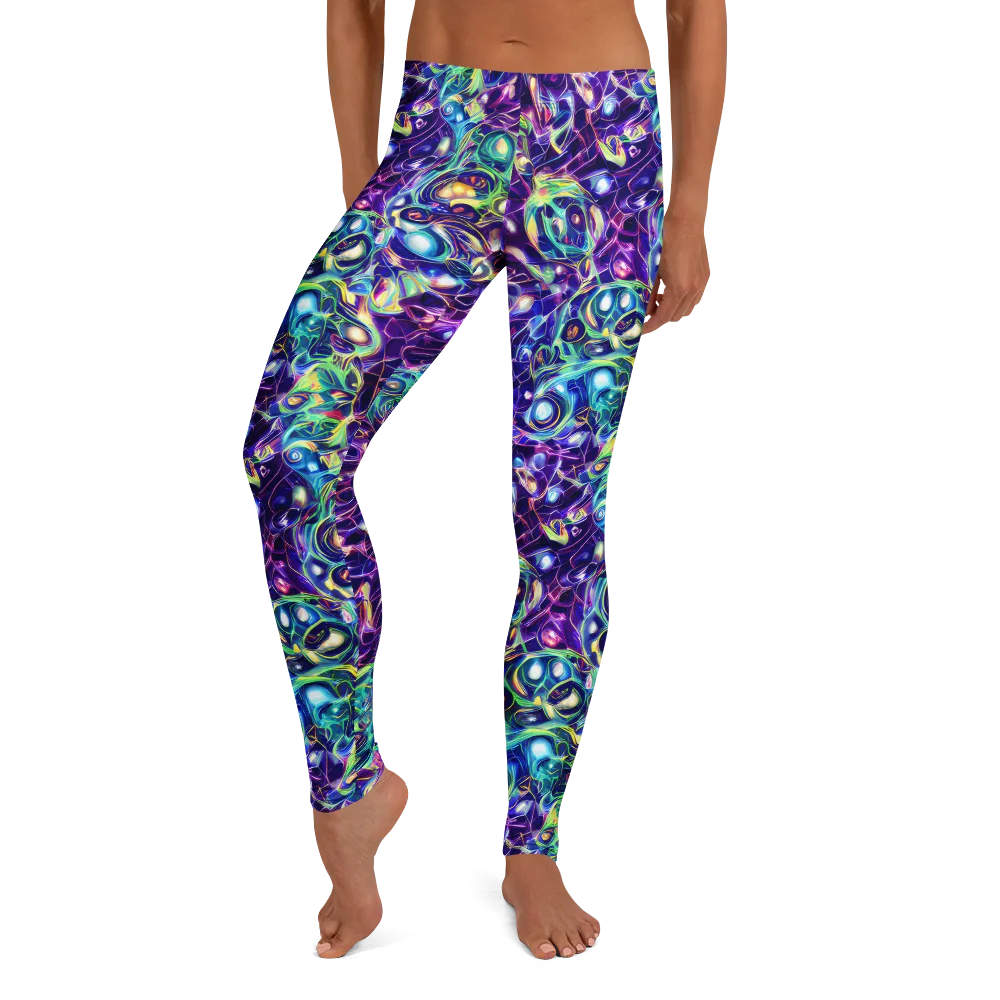 Ultraviolet Rapture on Leggings — Front