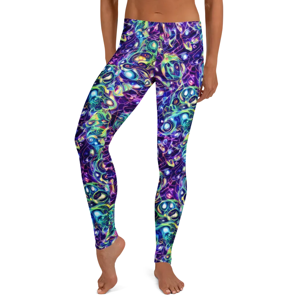 Ultraviolet Rapture on Leggings — Front