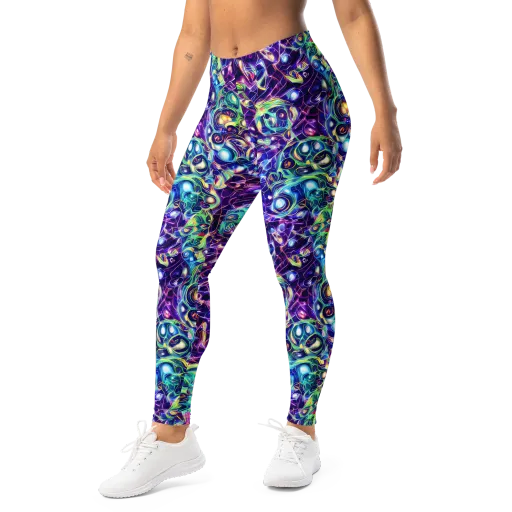 Ultraviolet Rapture on a Leggings