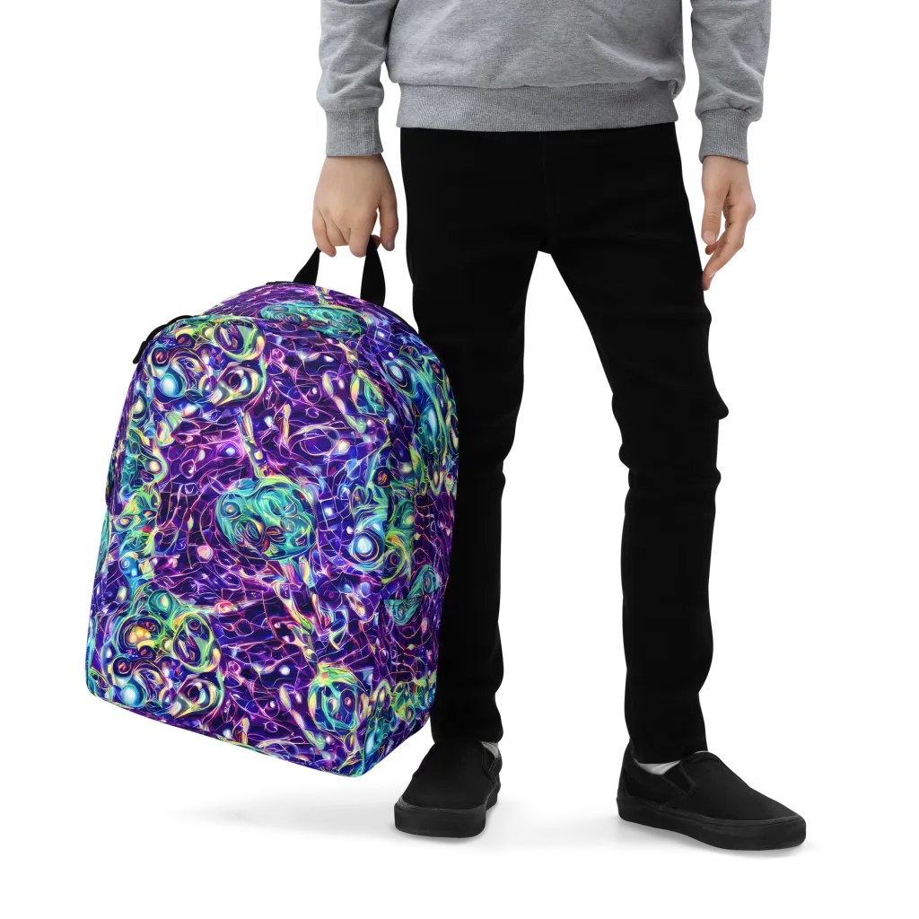 Ultraviolet Rapture on Minimalist Backpack — Zoomed-in