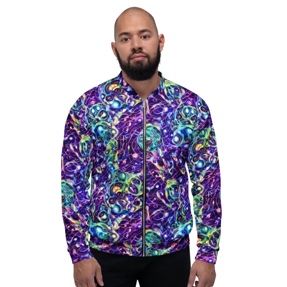 Ultraviolet Rapture on Bomber Jacket — Front