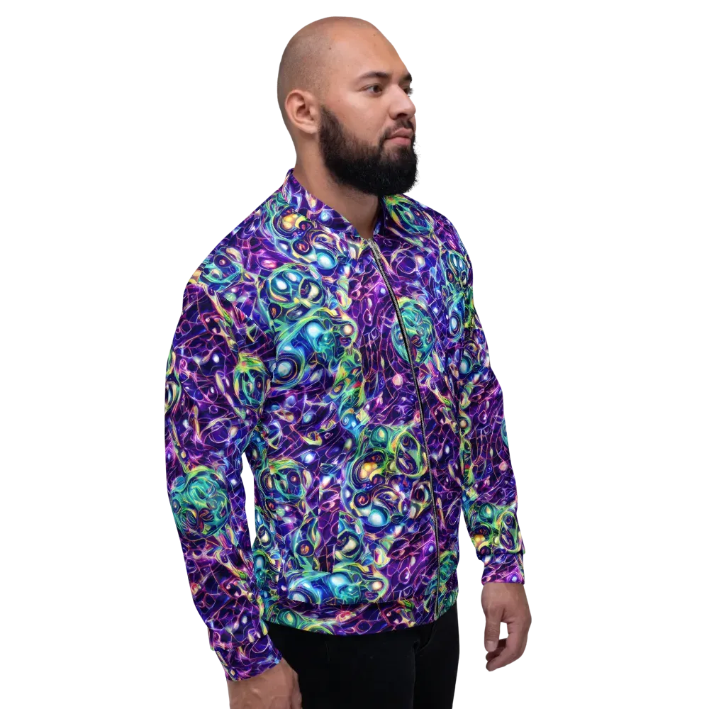 Ultraviolet Rapture on Bomber Jacket — Right