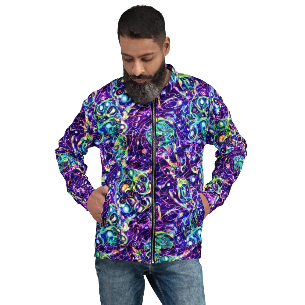 Ultraviolet Rapture on Bomber Jacket — Front