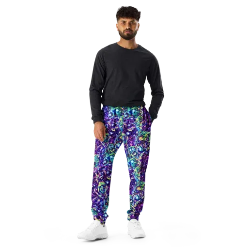 Ultraviolet Rapture on a Men's Joggers