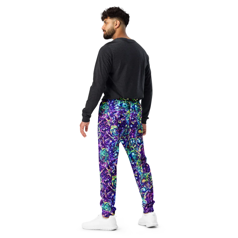 Ultraviolet Rapture on Men's Joggers — Back