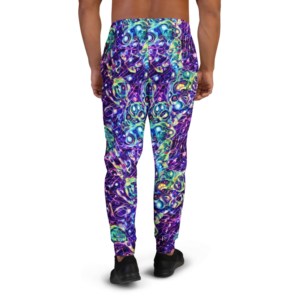 Ultraviolet Rapture on Men's Joggers — Back