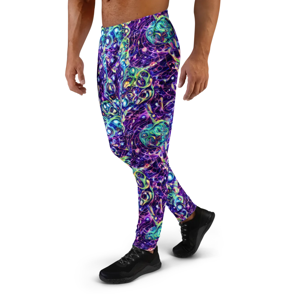 Ultraviolet Rapture on Men's Joggers — Left