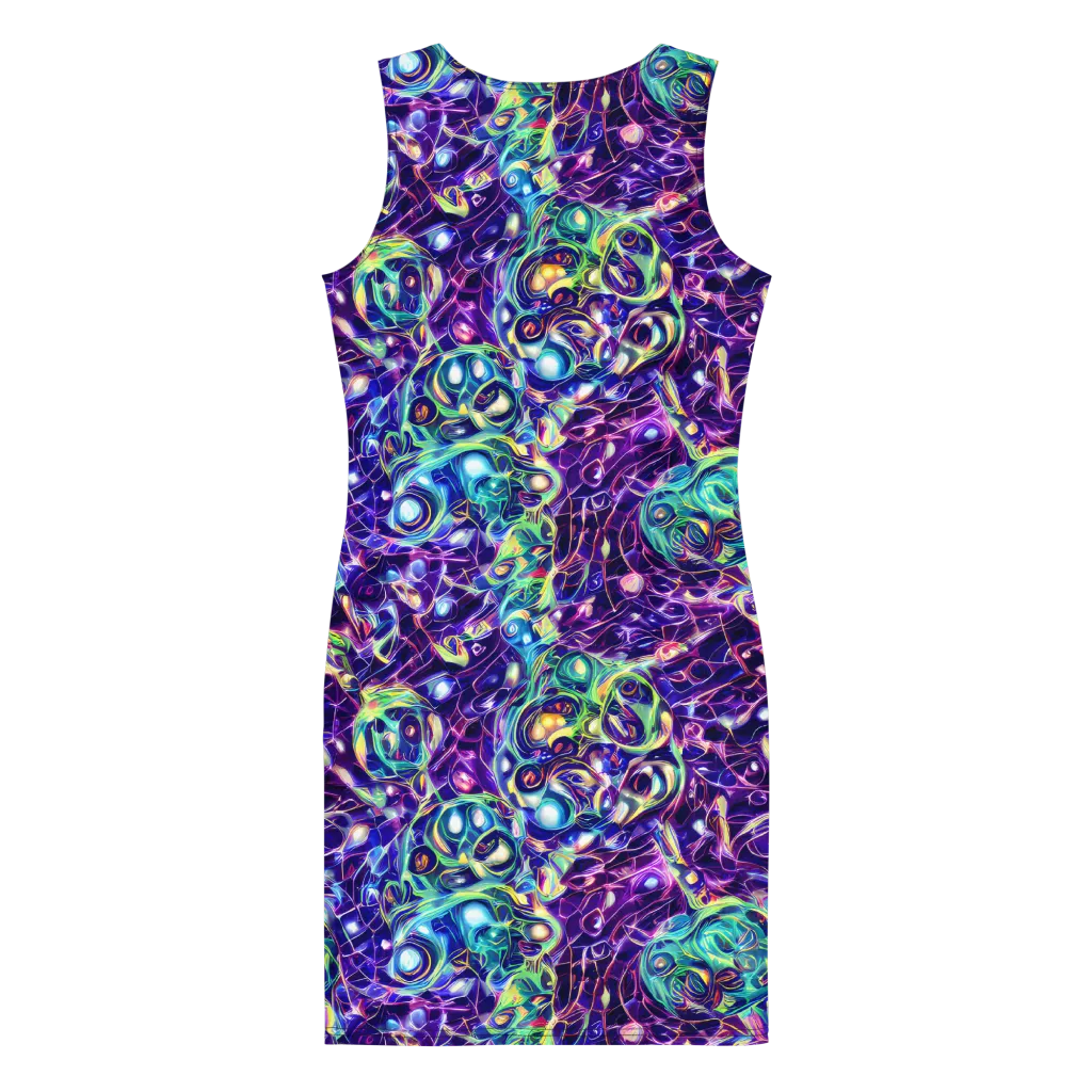 Ultraviolet Rapture on Bodycon Dress — Back