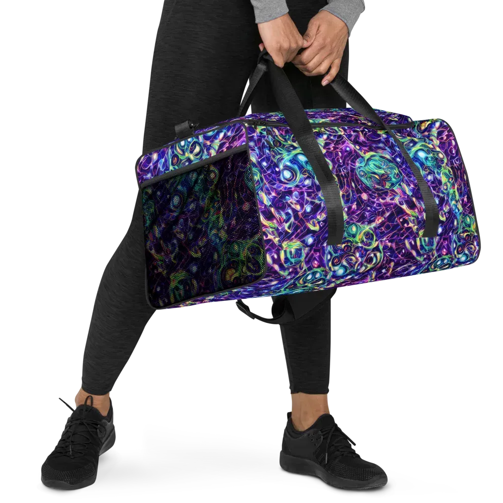 Ultraviolet Rapture on Duffle Bag — Right Front
