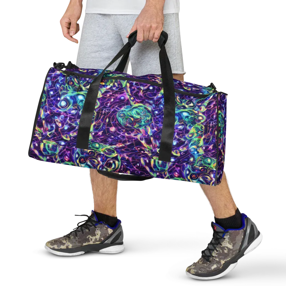 Ultraviolet Rapture on Duffle Bag — Front