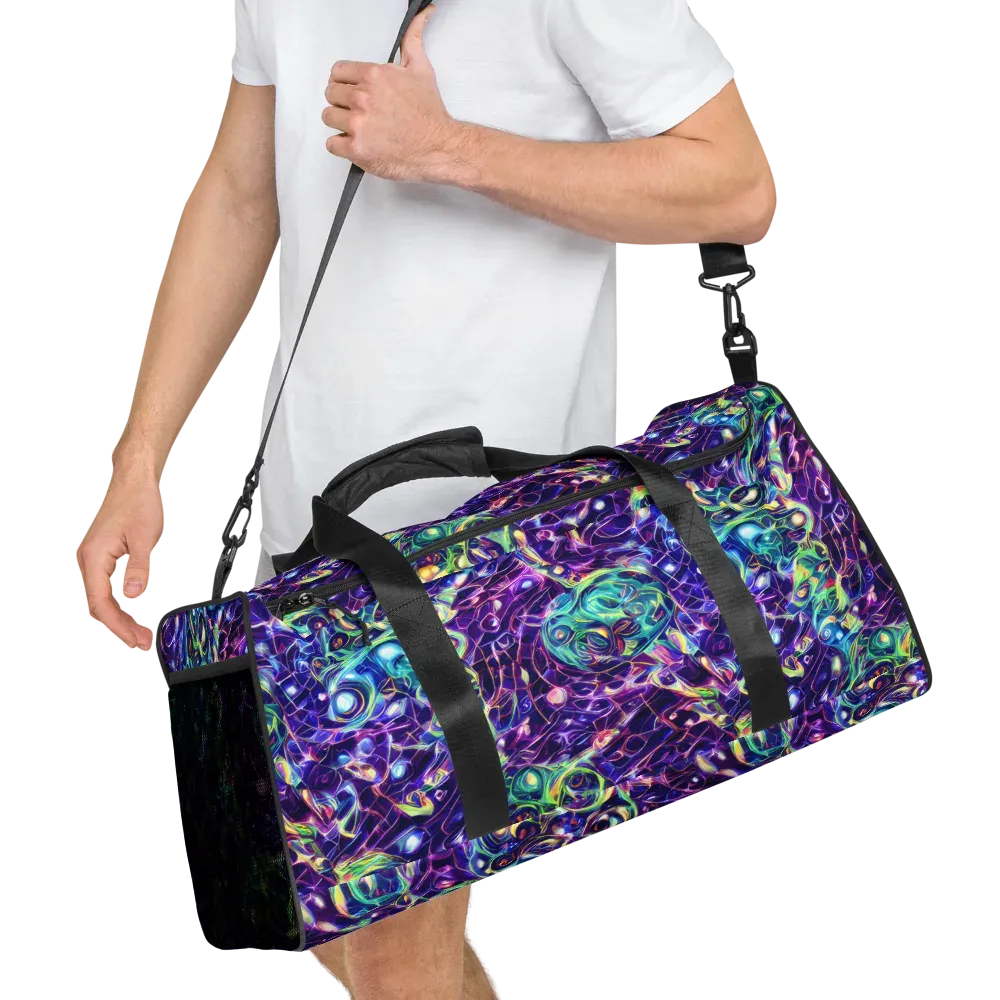 Ultraviolet Rapture on Duffle Bag — Right Front