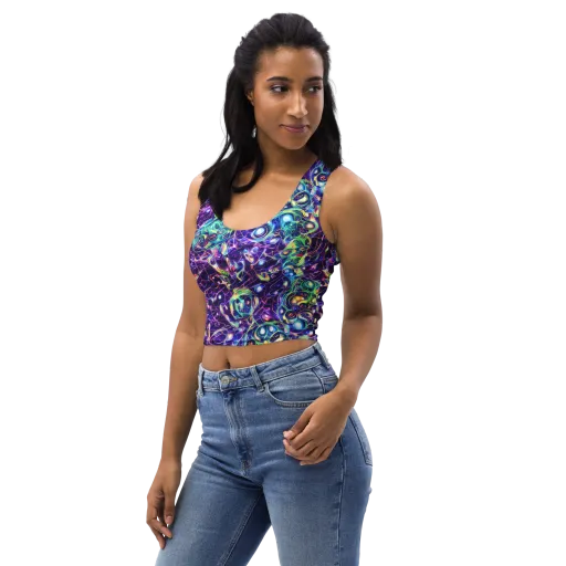 Ultraviolet Rapture on a Crop Top