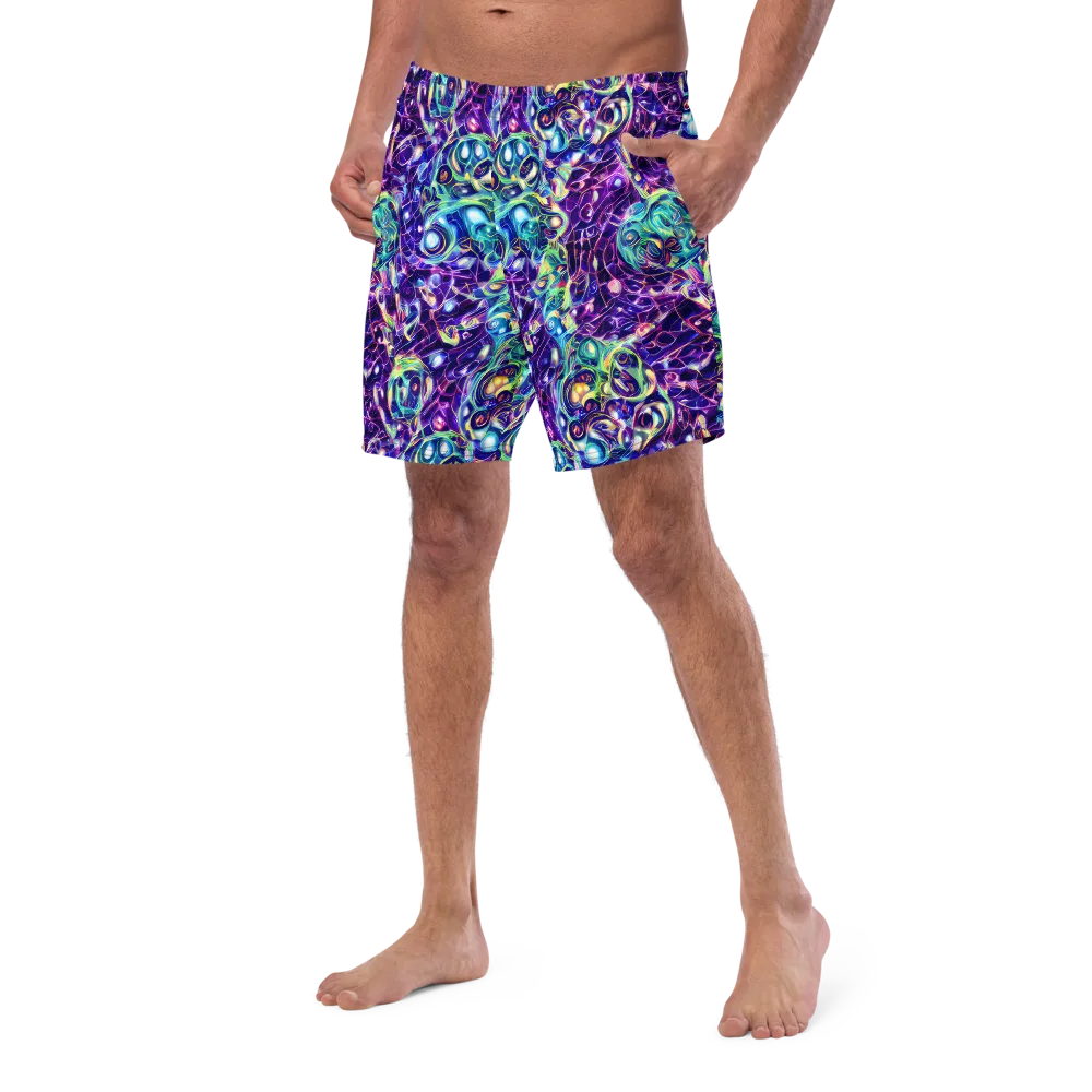 Ultraviolet Rapture on Swim Trunks — Left Front