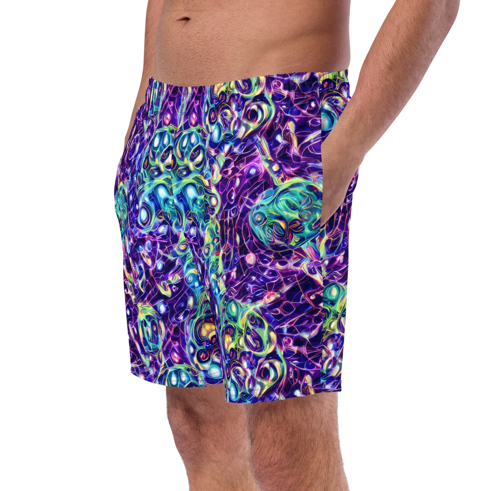 Ultraviolet Rapture on Swim Trunks — Left Front