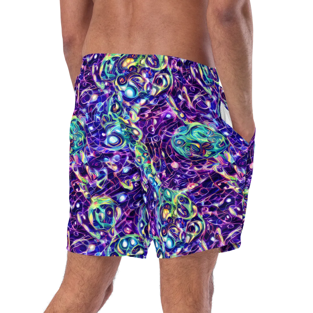 Ultraviolet Rapture on Swim Trunks — Right Back