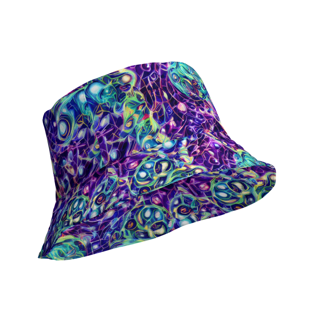 Ultraviolet Rapture on Reversible Bucket Hat — Product details Outside