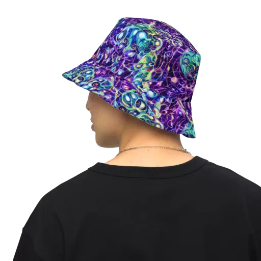 Ultraviolet Rapture on a Reversible Bucket Hat