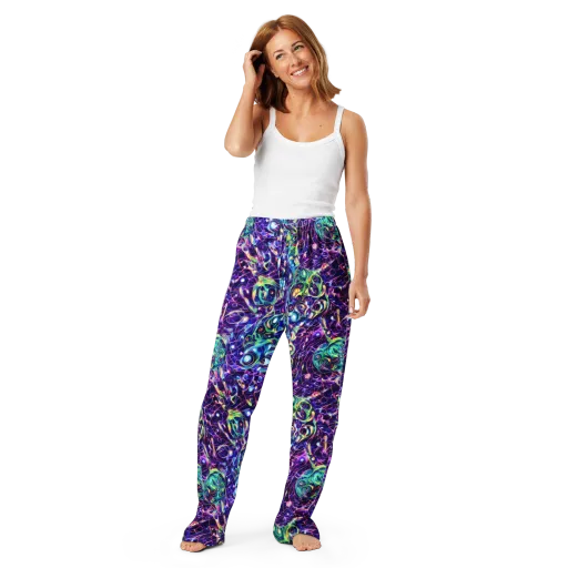 Ultraviolet Rapture on a Women's Pajama Pants