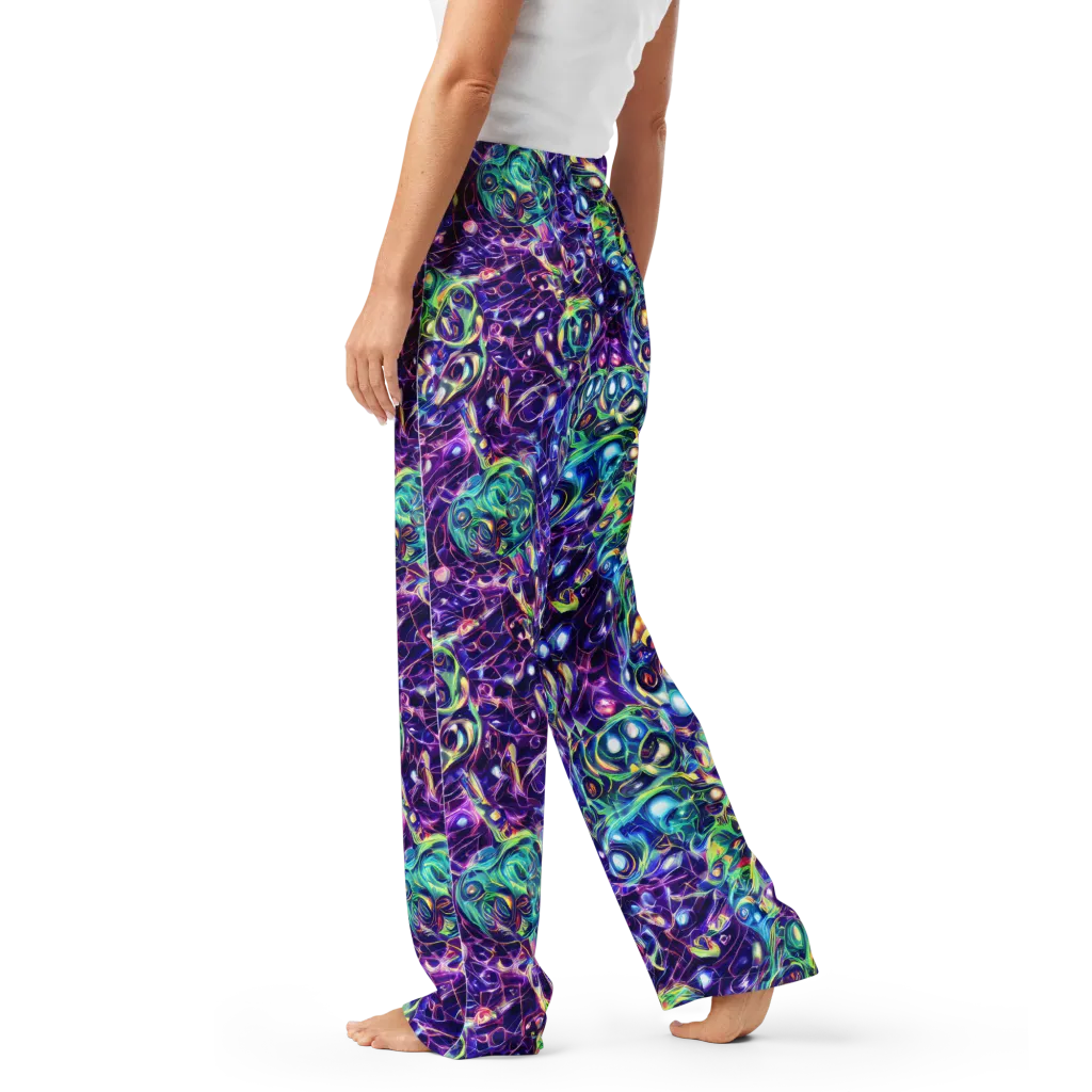 Ultraviolet Rapture on Women's Pajama Pants — Left