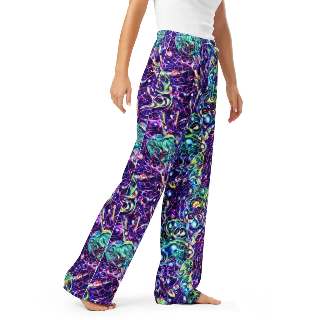 Ultraviolet Rapture on Women's Pajama Pants — Right Front