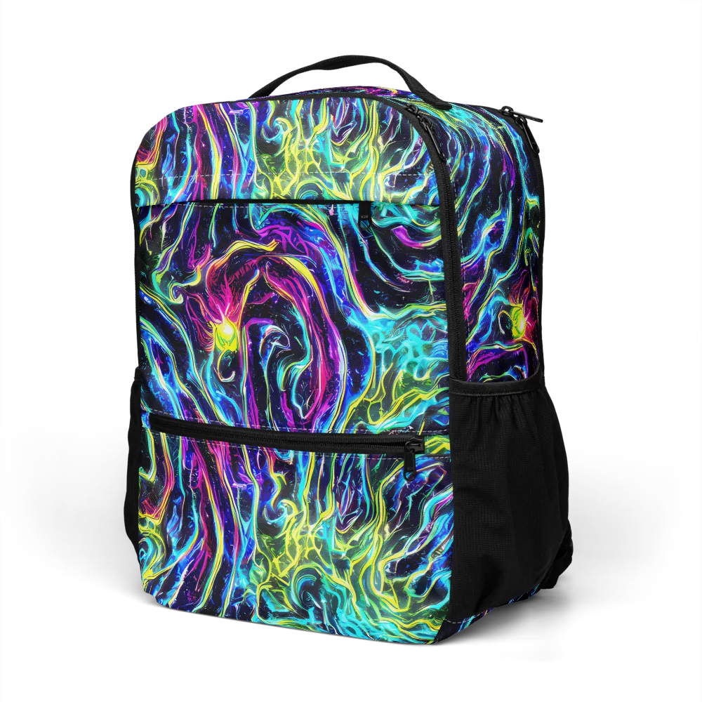 Prismatic Wildfire on Utility Backpack — Left Front