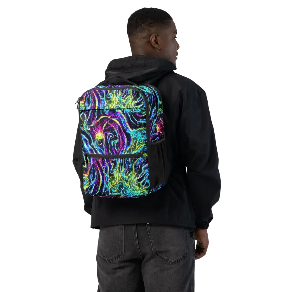 Prismatic Wildfire on Utility Backpack — Back