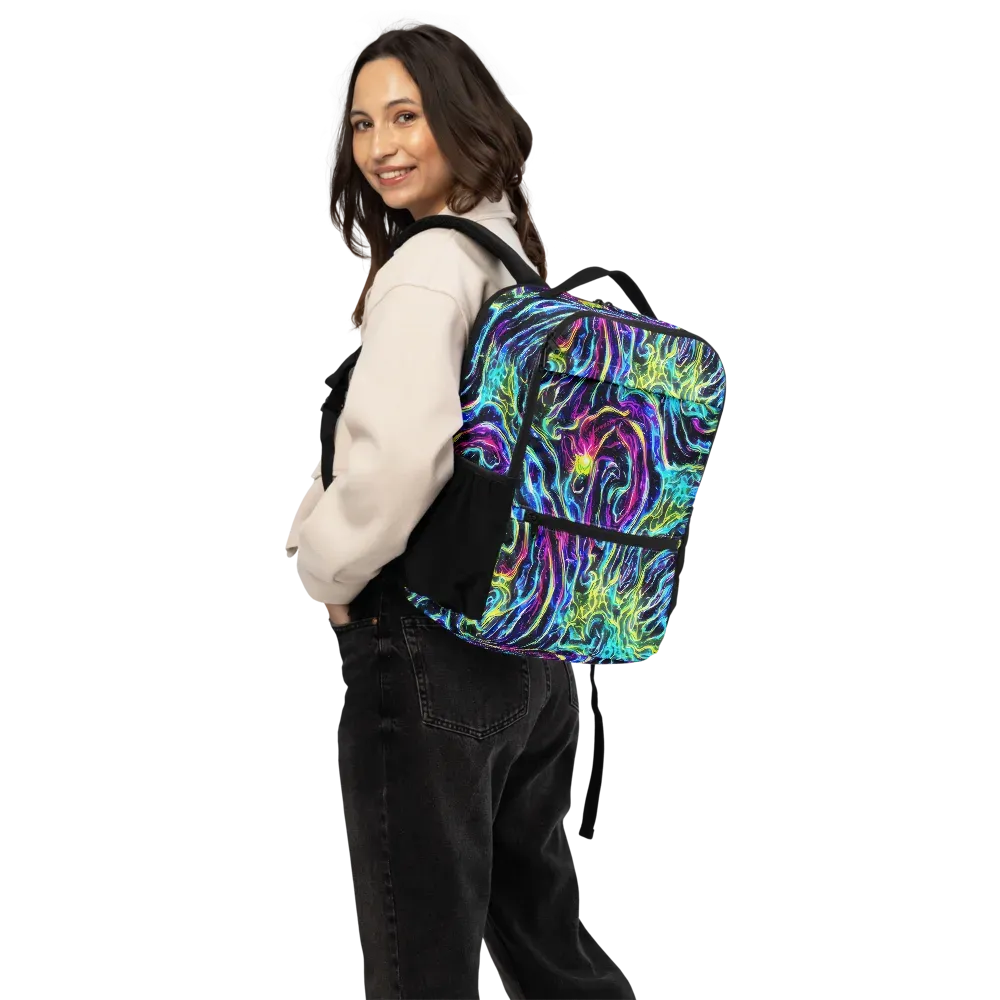 Prismatic Wildfire on Utility Backpack — Back