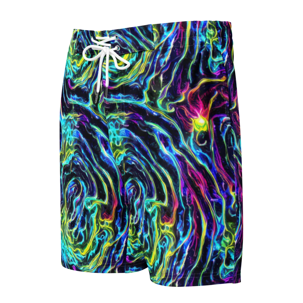 Prismatic Wildfire on Men's Board Shorts — Front