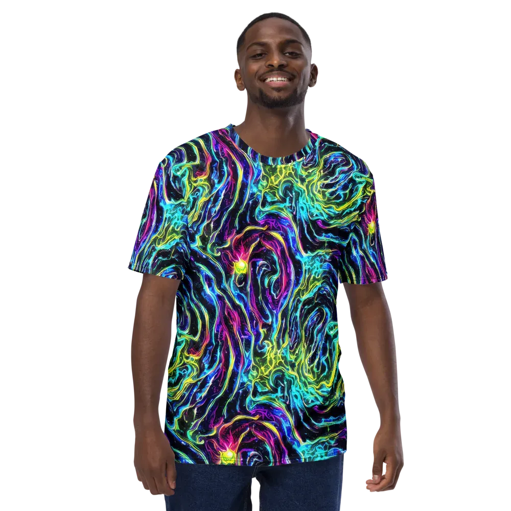 Prismatic Wildfire on Men's Crew Neck T-Shirt — Front