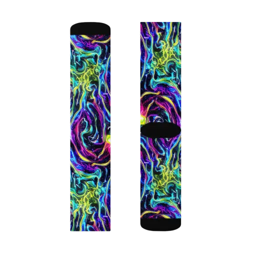 Prismatic Wildfire on a Socks
