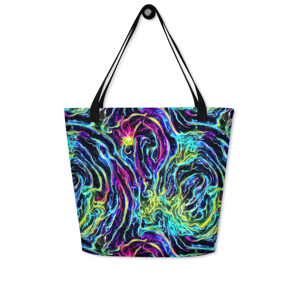 Prismatic Wildfire on Large Tote Bag W/ Pocket — Front