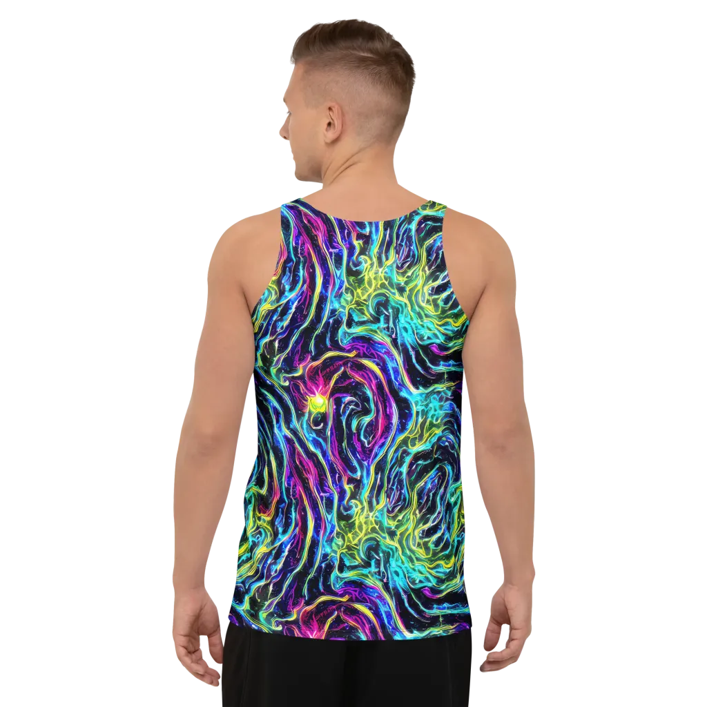 Prismatic Wildfire on Men's Tank Top — Back